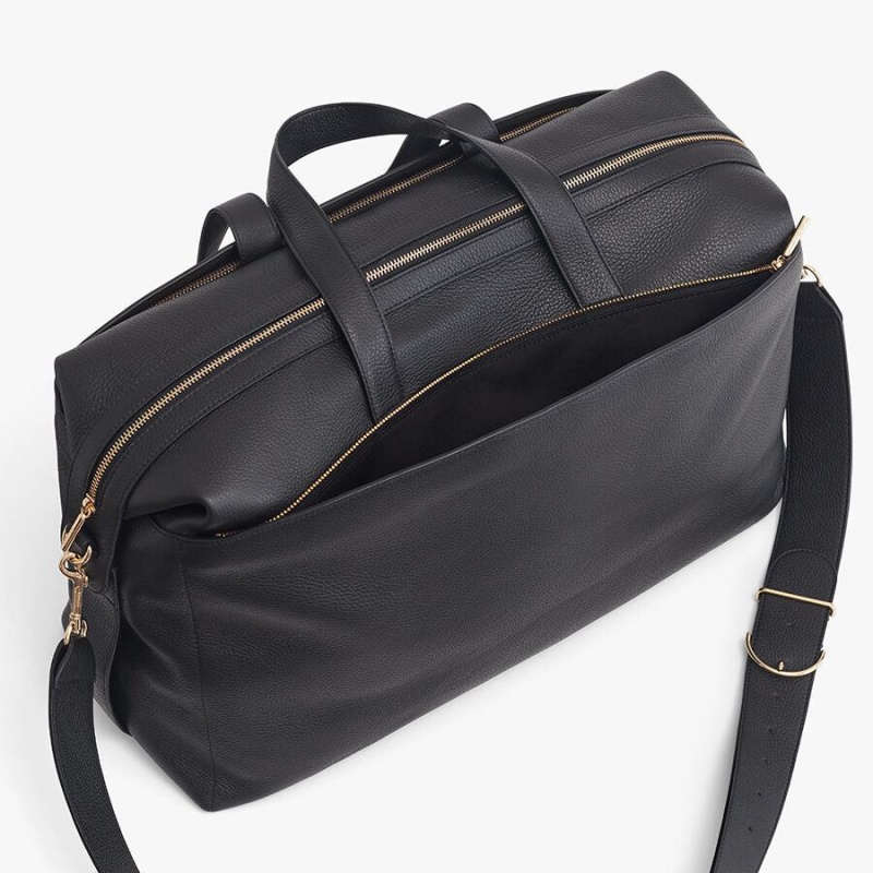 Sacs De Voyage Cuyana Large Noir Femme | BHR-5438044