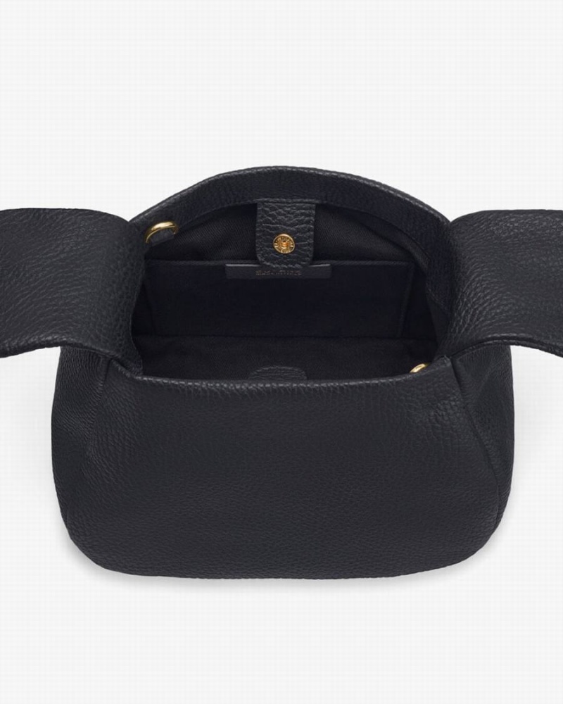 Sacs à Bandoulière Cuyana Mini Bow Noir Femme | AZG-4726774