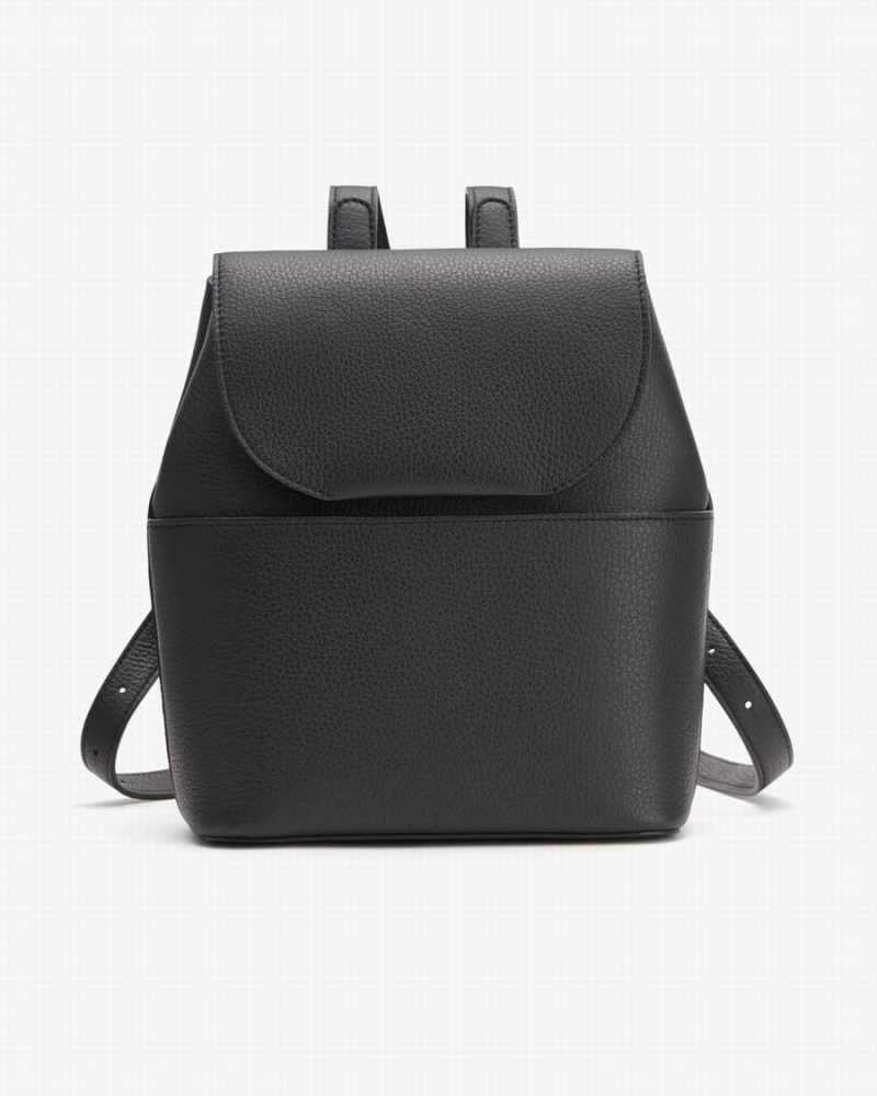 Sacs à Dos Cuyana Mini Cuir Noir Femme | YPN-1337062