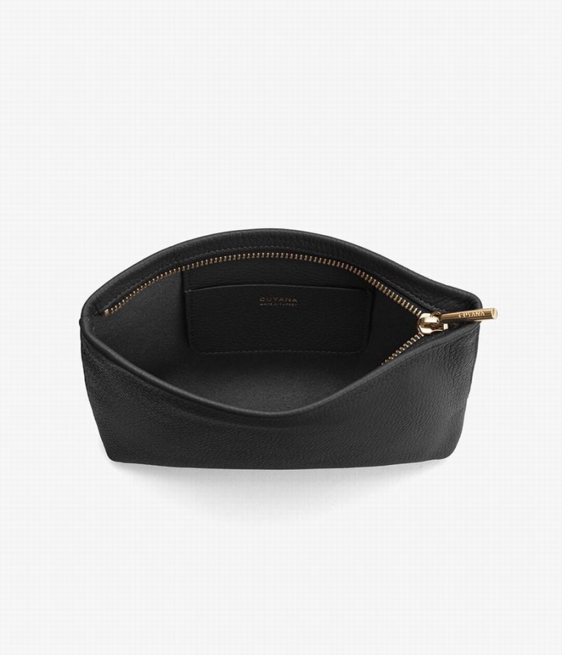 Pochettes Cuyana Mini Zippé Noir Femme | HYU-9191891