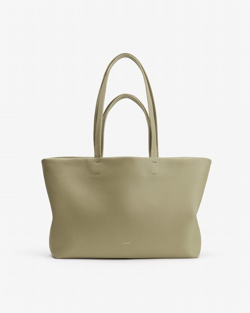 Sacs Fourre Tout Cuyana Small Easy Vert Femme | DKO-9725096