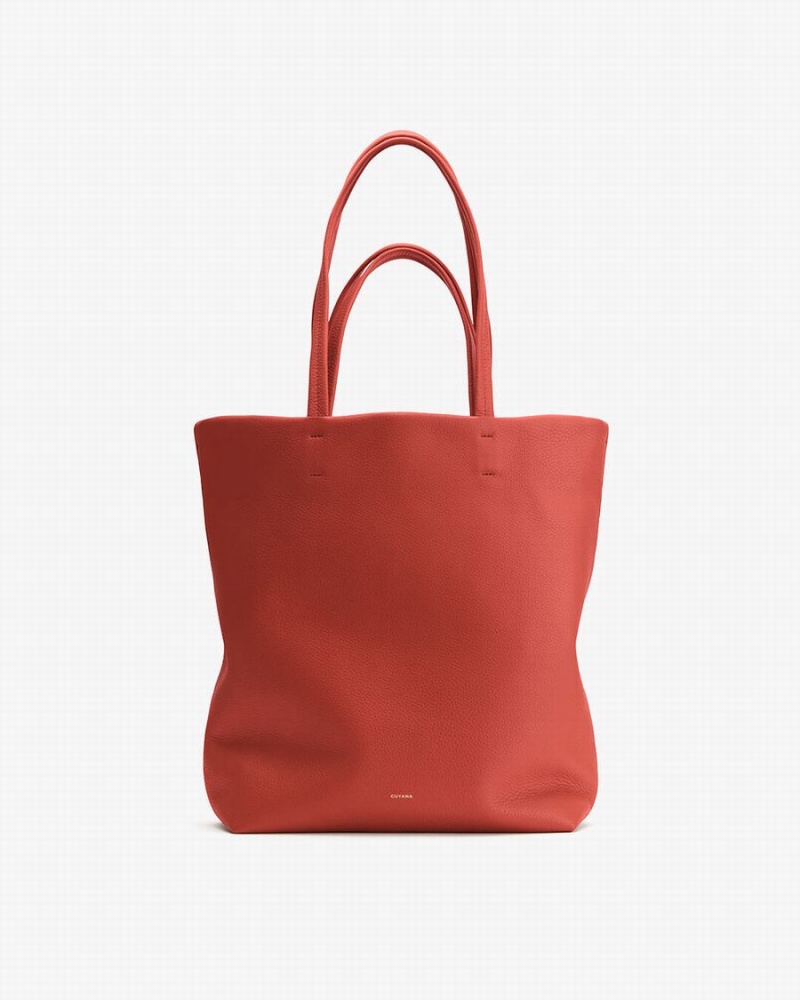 Sacs Fourre Tout Cuyana Alti Easy Corail Foncé Femme | WWG-7401489