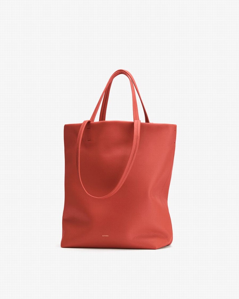 Sacs Fourre Tout Cuyana Alti Easy Corail Foncé Femme | WWG-7401489