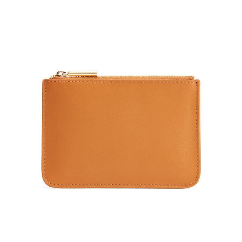 Pochettes Cuyana Zero Waste Slim Cuir Jaune Femme | NFW-3833308