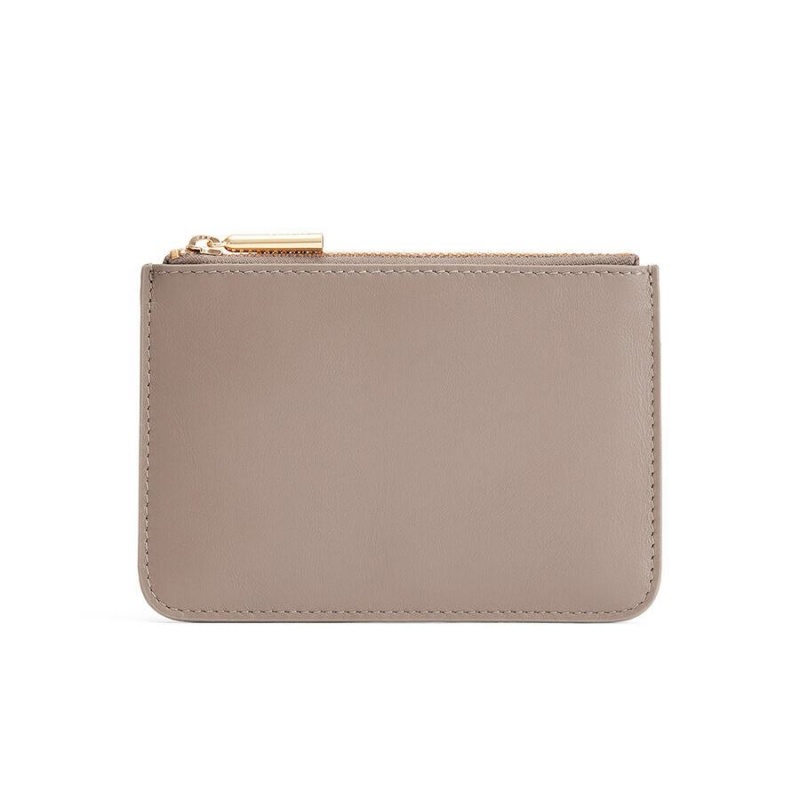 Pochettes Cuyana Zero Waste Slim Cuir Grise Femme | BTH-5970028