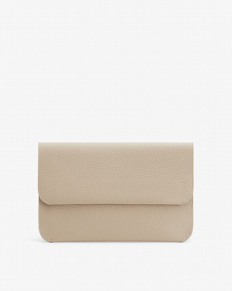 Pochettes Cuyana System Flap Grise Femme | RIG-6138599