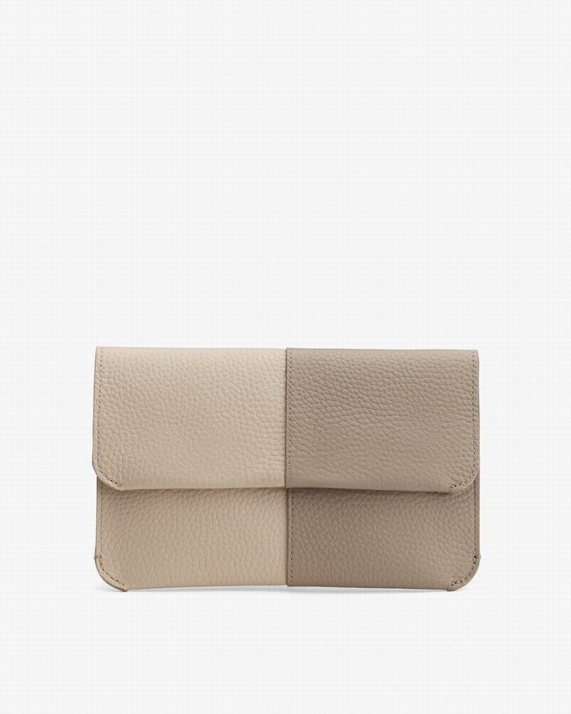 Pochettes Cuyana System Flap Grise Femme | VTI-5158580