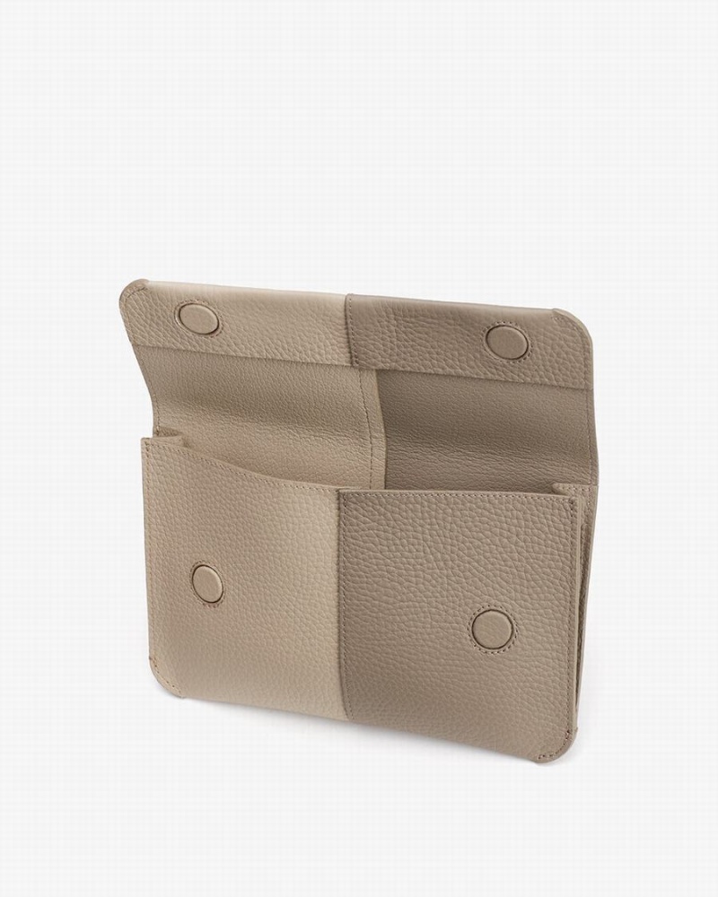 Pochettes Cuyana System Flap Grise Femme | VTI-5158580