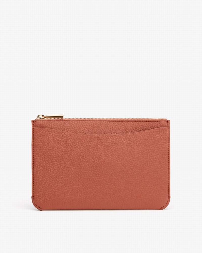 Pochettes Cuyana System Zippé Rouge Marron Femme | ZZX-8662403