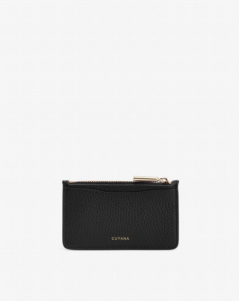 Porte-Cartes Cuyana Zip Noir Femme | TPM-8464275