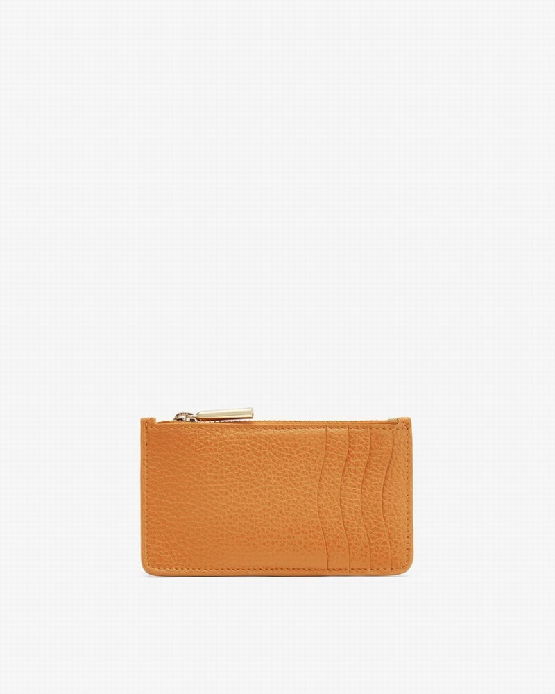 Porte-Cartes Cuyana Zip Jaune Femme | FWB-3586821