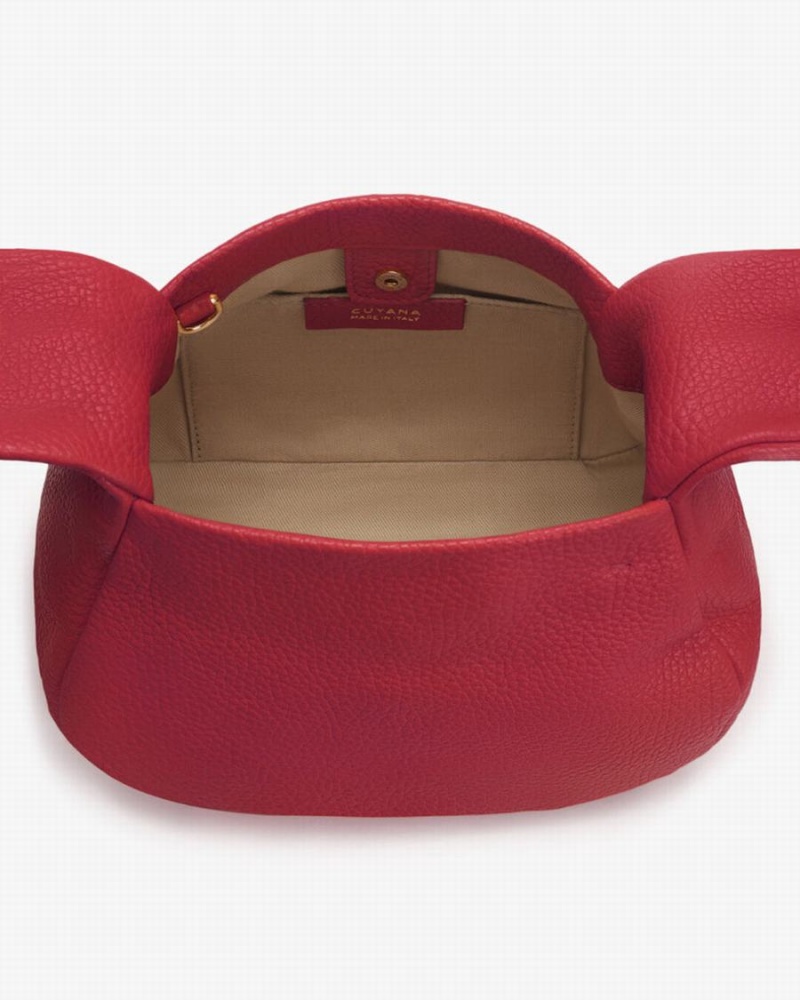 Sacs à Bandoulière Cuyana Mini Bow Rose Rouge Femme | DQT-8897647