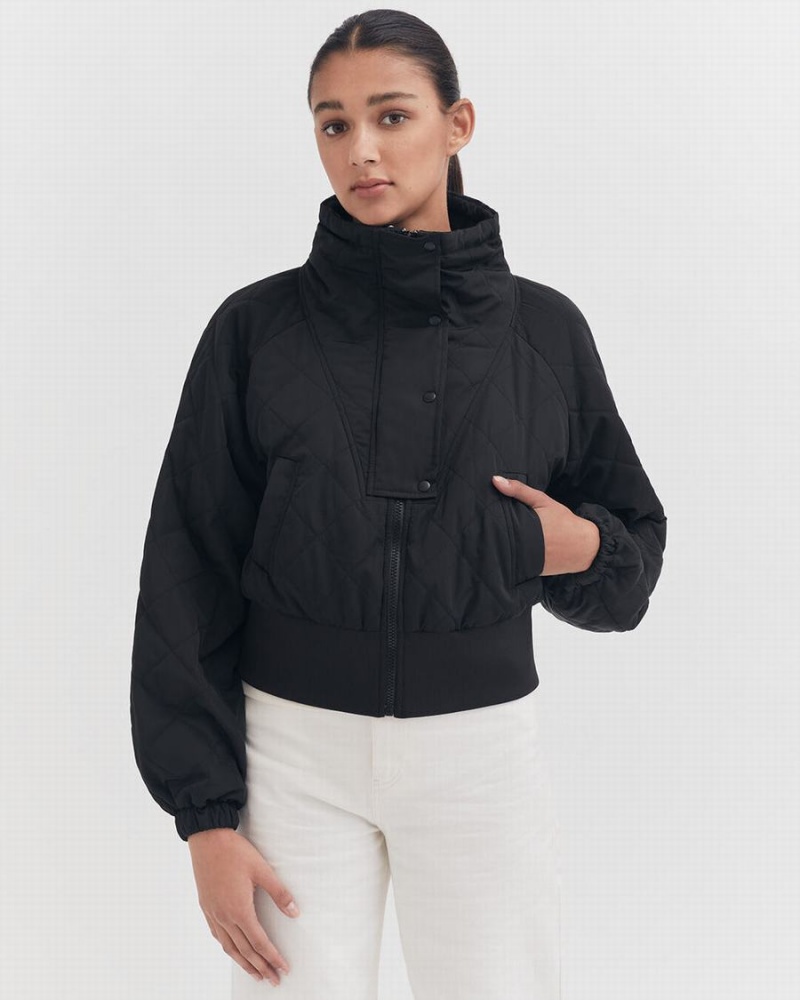 Doudoune Cuyana Balloon Sleeve Light Puffer Noir Femme | AWT-3140950