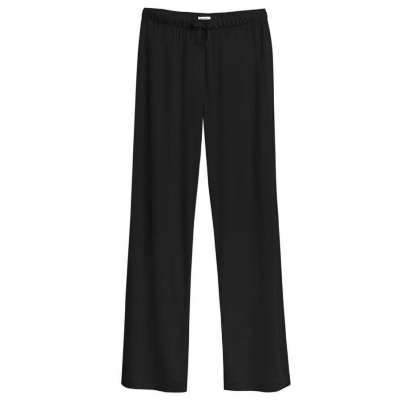 Pantalon Cuyana Organic Pima Classiche Noir Femme | AQZ-1426711