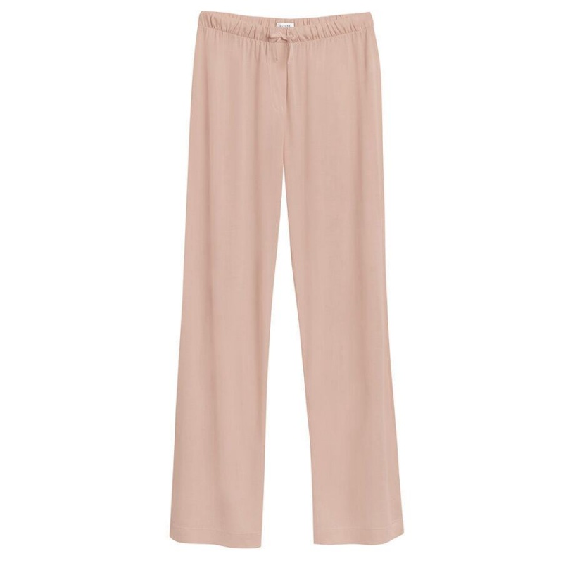 Pantalon Cuyana Organic Pima Classiche Rose Femme | LUY-7600676