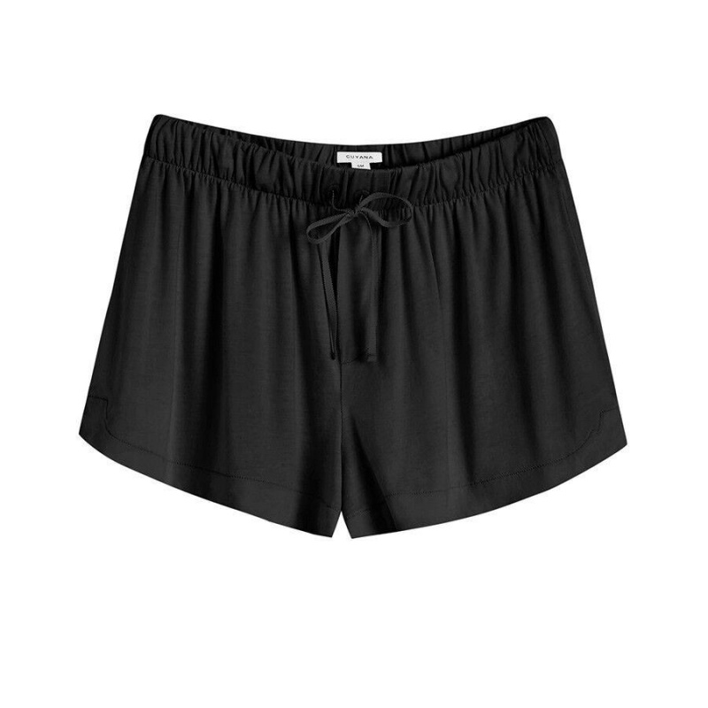 Short Cuyana Organic Pima Sleep Noir Femme | XNZ-4693710