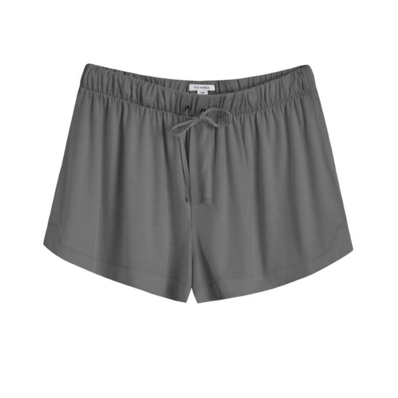 Short Cuyana Organic Pima Sleep Grise Femme | RMQ-2896111