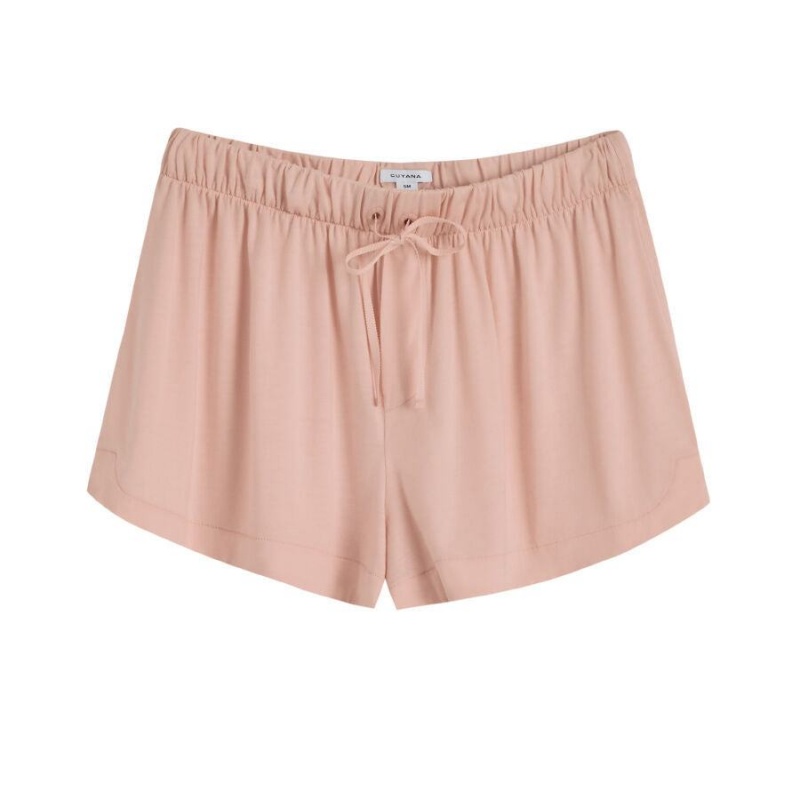 Short Cuyana Organic Pima Sleep Rose Femme | QGN-1965816