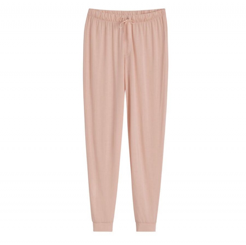 Pantalon Cuyana Organic Pima Tapered Rose Femme | HOJ-4298151