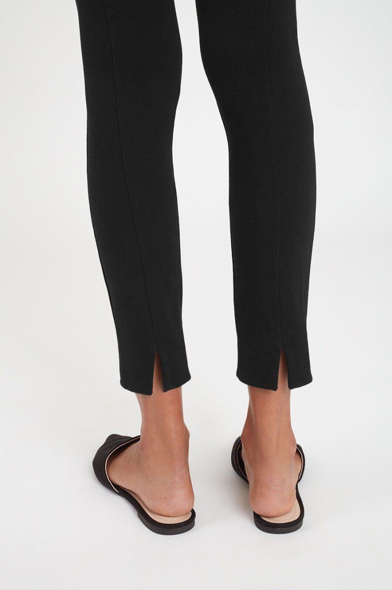 Pantalon Cuyana Ponte Legging Noir Femme | XLI-0070572