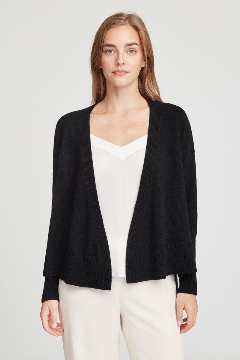 Chandails Cuyana Cashmere Soft Wrap Noir Femme | SNZ-4173431