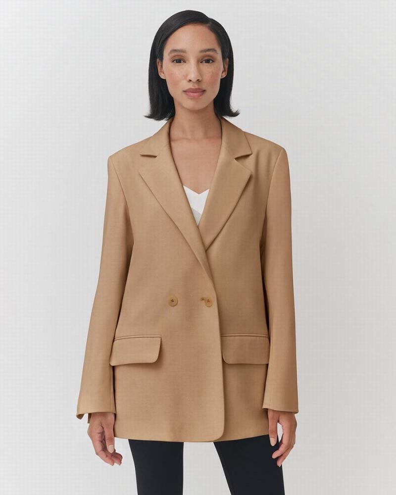 Blazer Cuyana Relaxed Marron Femme | NVH-3598258