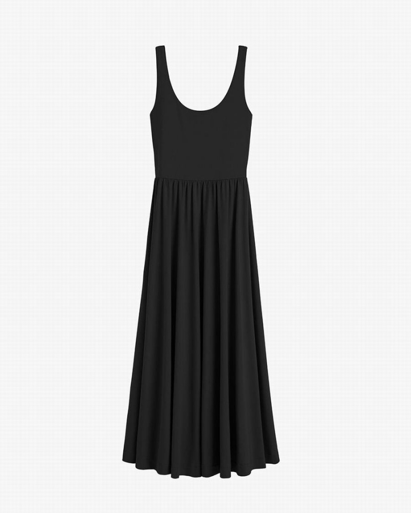 Peignoir Cuyana Scoop Neck Noir Femme | UTJ-8003670