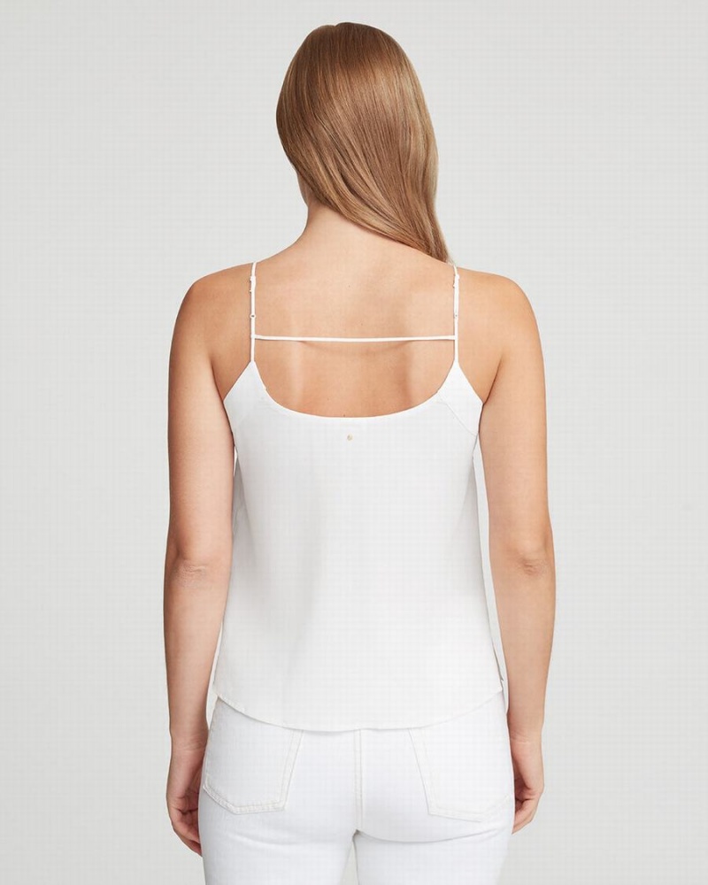 Debardeur Cuyana Silk Cami Blanche Femme | HHU-5778460