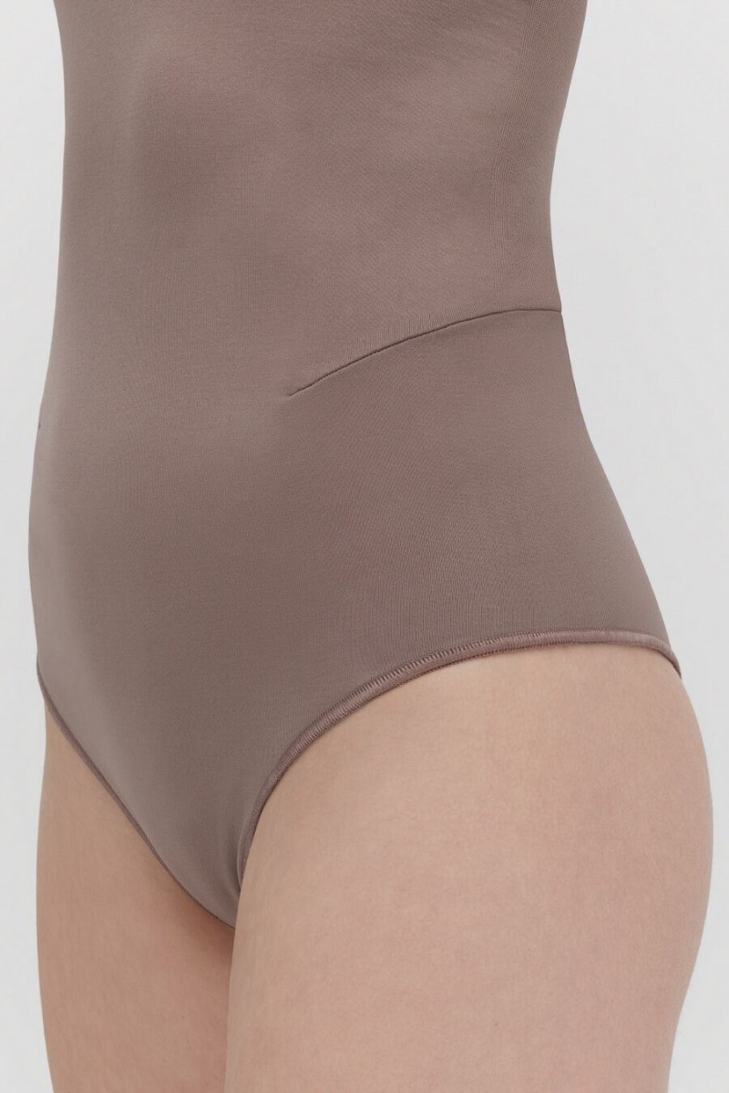 Maillots De Bain Cuyana Stretch Marron Clair Femme | BWI-0618442