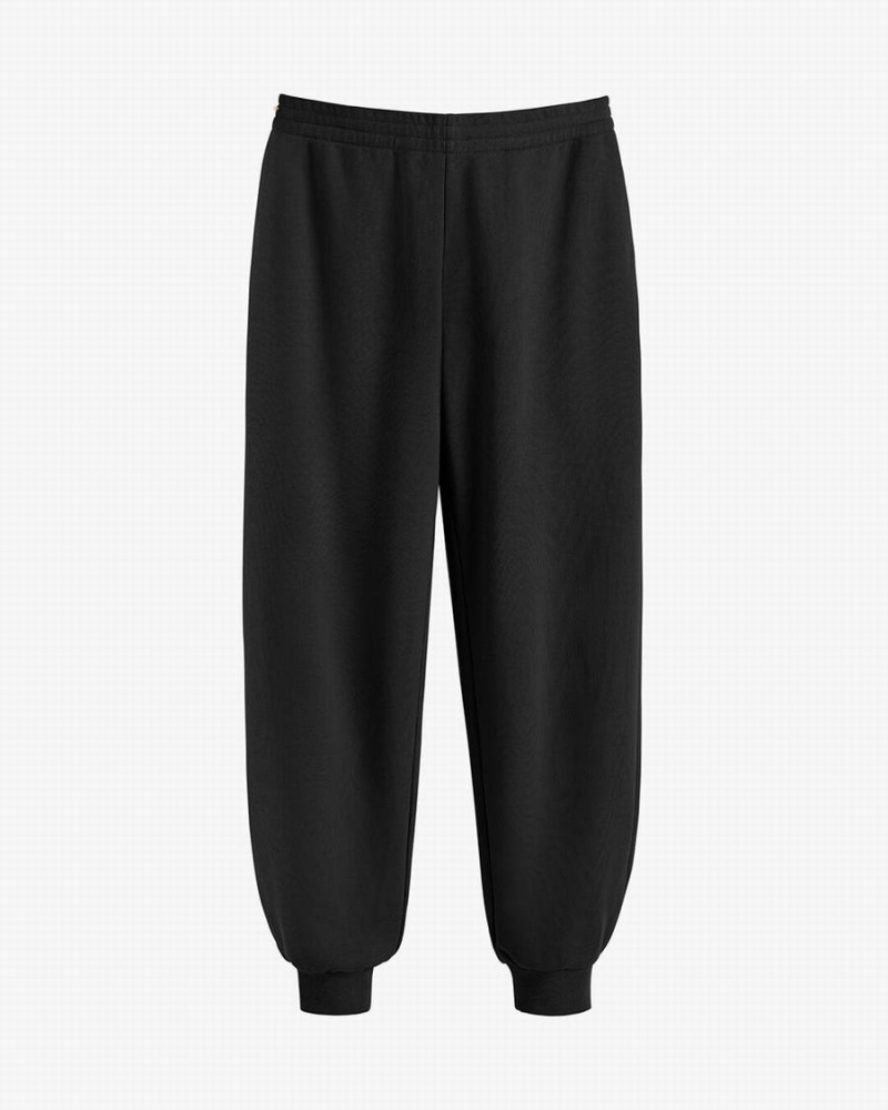 Pantalon Jogging Cuyana Terry Sculpted Noir Femme | GNV-6472807