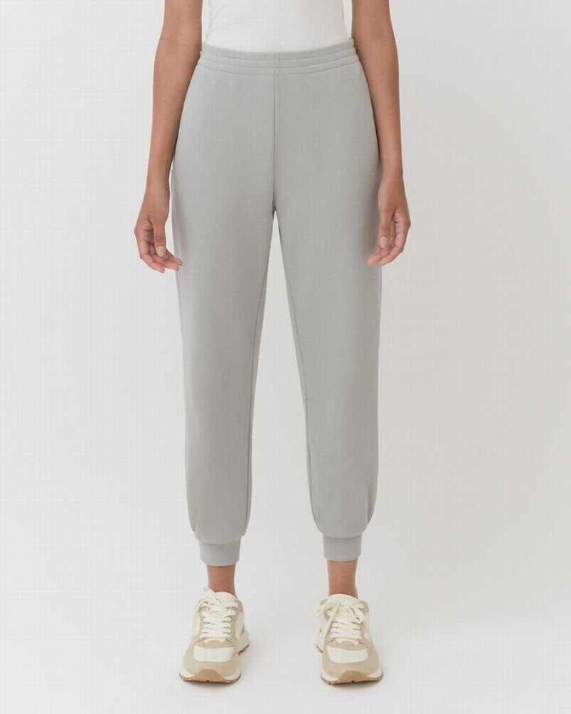 Pantalon Jogging Cuyana Terry Sculpted Grise Femme | JMG-0937547