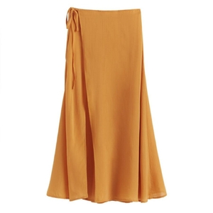 Jupes Cuyana Wrap Maxi Cover Up Jaune Femme | MDI-9403846