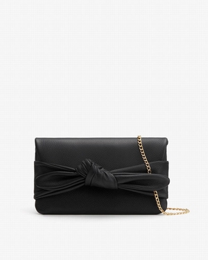 Pochettes Cuyana Bow Noir Femme | UTR-6864555