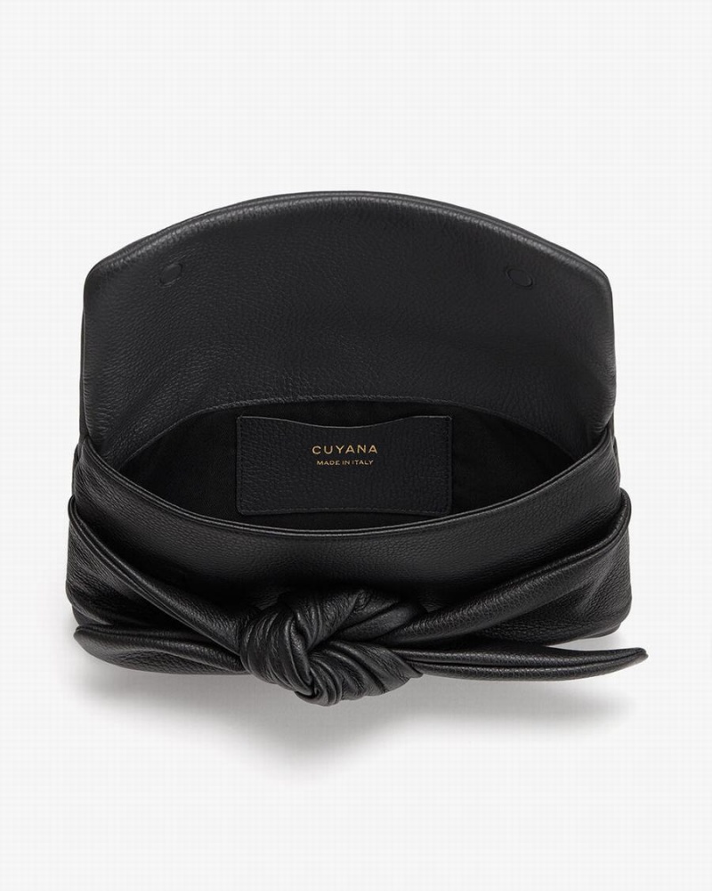 Pochettes Cuyana Bow Noir Femme | UTR-6864555