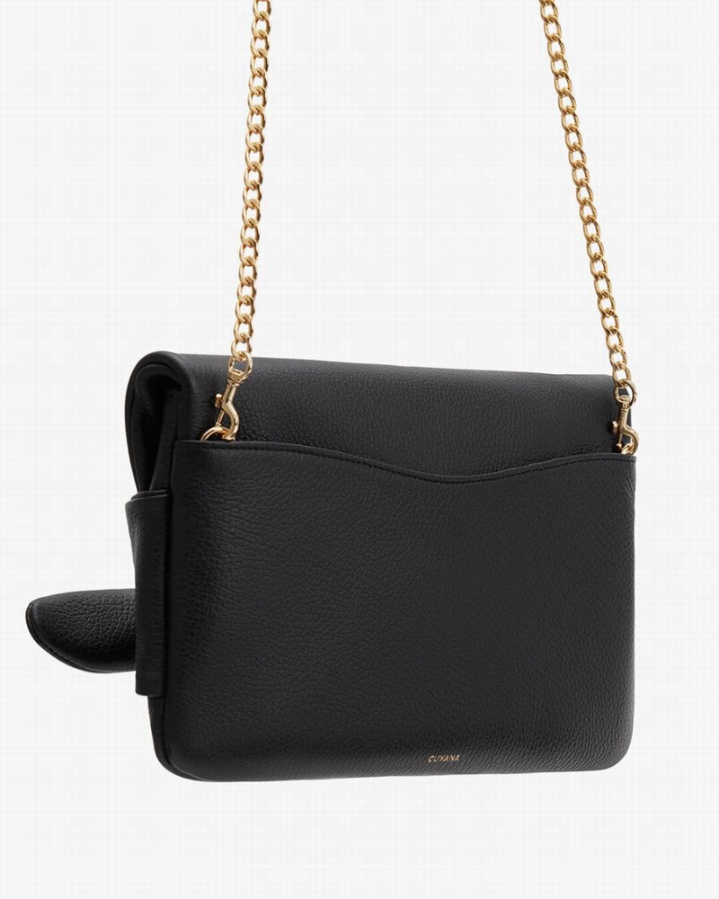 Pochettes Cuyana Bow Noir Femme | UTR-6864555