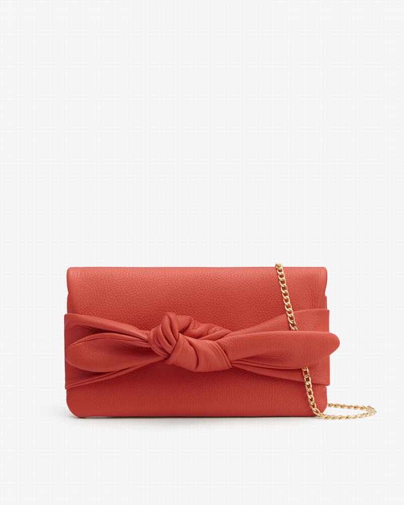 Pochettes Cuyana Bow Corail Foncé Femme | KNU-5458006