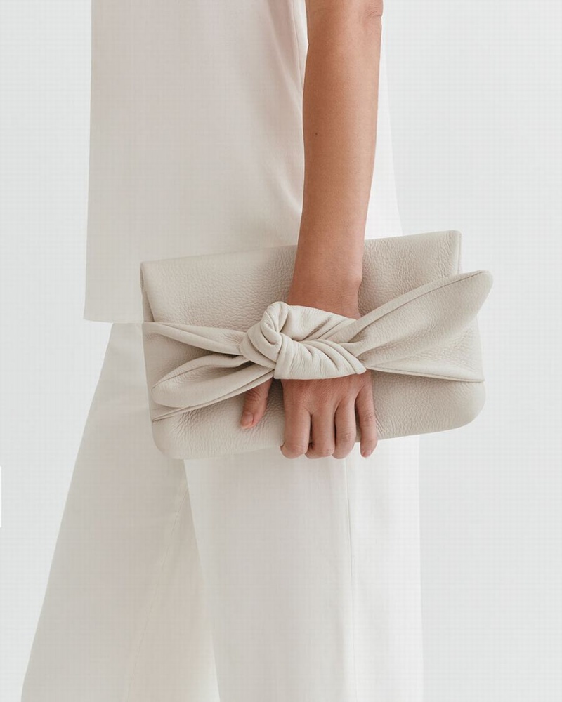 Pochettes Cuyana Bow Blanche Femme | VPI-1436649