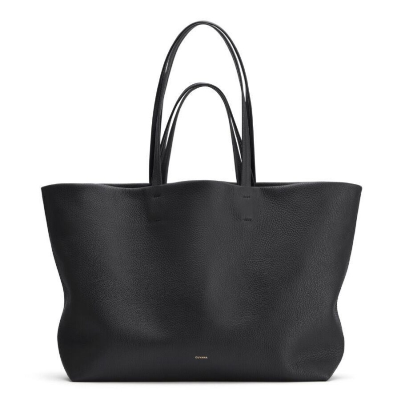 Sacs Fourre Tout Cuyana Classiche Easy Noir Femme | TJR-8424595