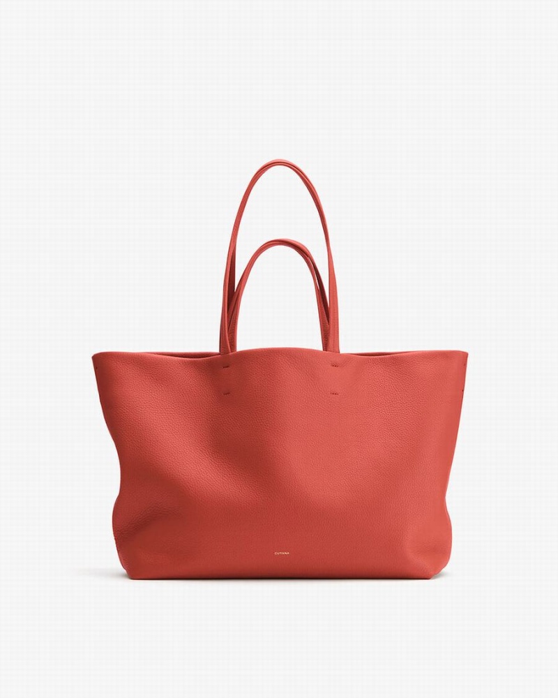 Sacs Fourre Tout Cuyana Classiche Easy Corail Foncé Femme | CTN-7978084