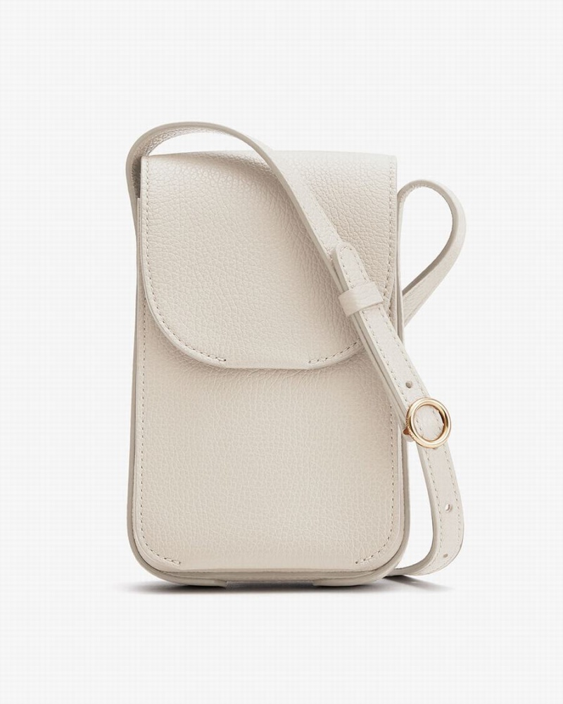 Sac Mobile Cuyana Concertina Blanche Femme | YTC-8644150